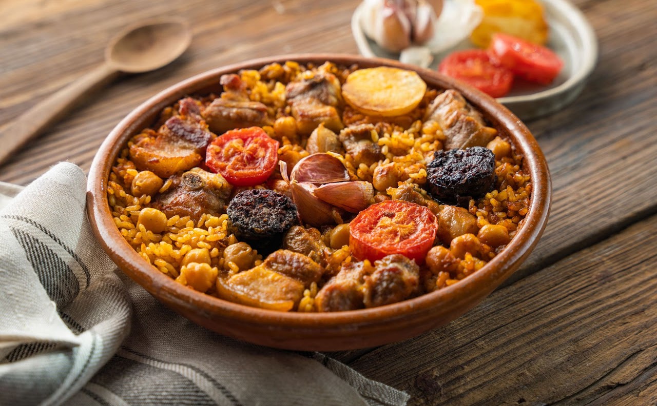 Plato típico arroz al horno