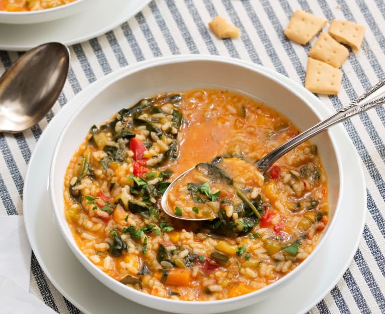 Plato típico arroz caldoso